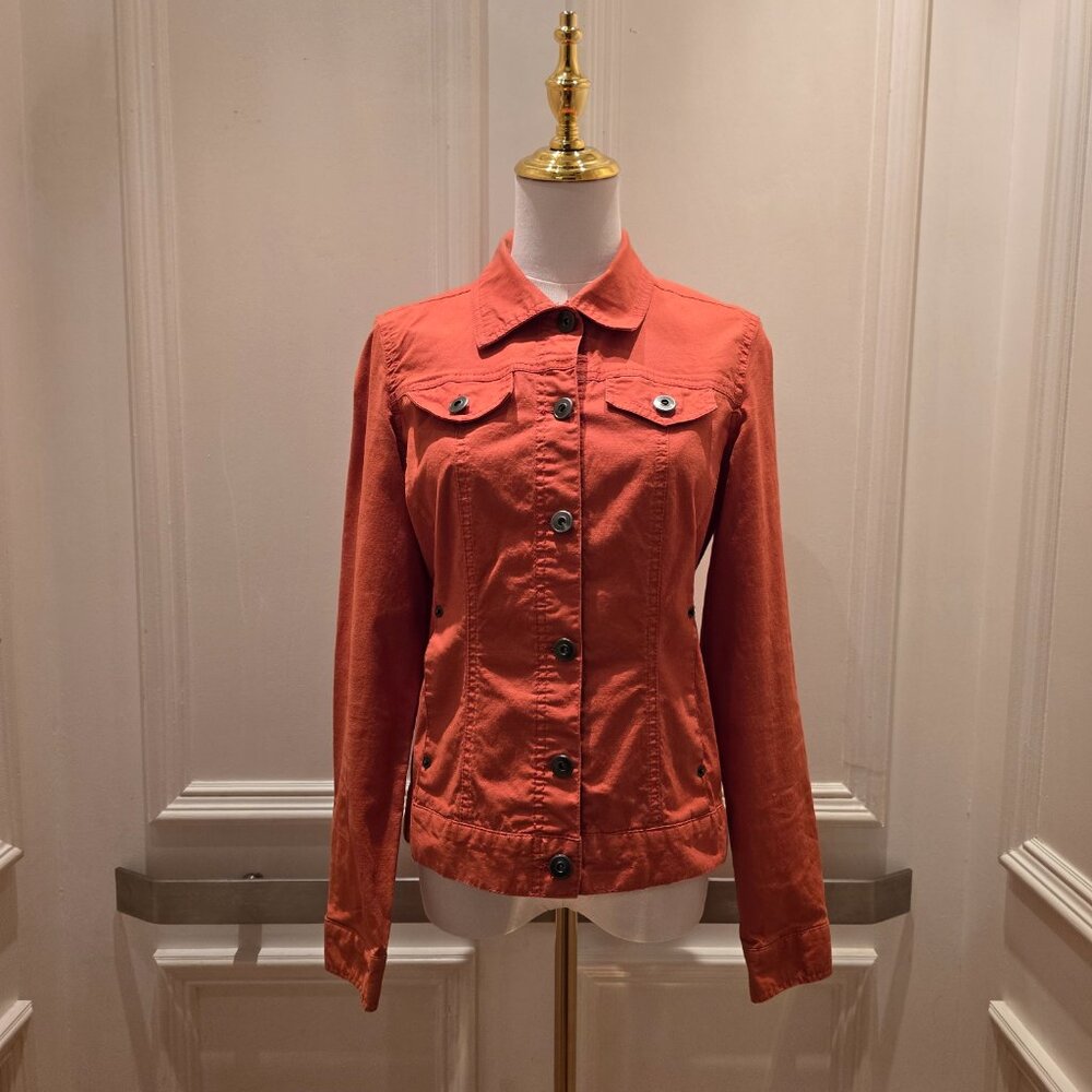 Baccini Women’s Orange Lightweight Jacket Sz S